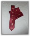 Bee Tie * Tie and Hankerchief set, silk